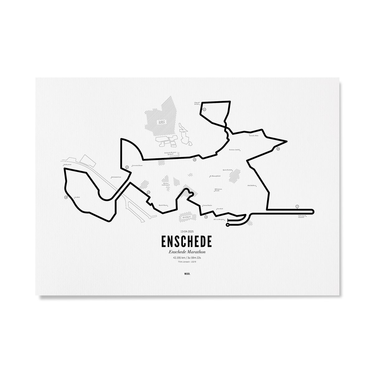 Poster Marathon Enschede 2025 | WIJCK.